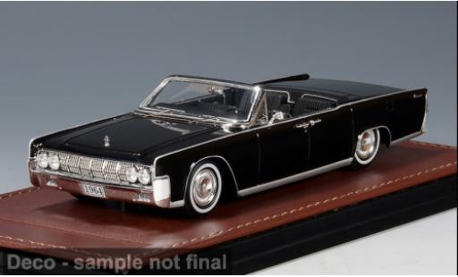 Modelauto Lincoln Continental 1964 Cabriolet zwart 1/43 GLM