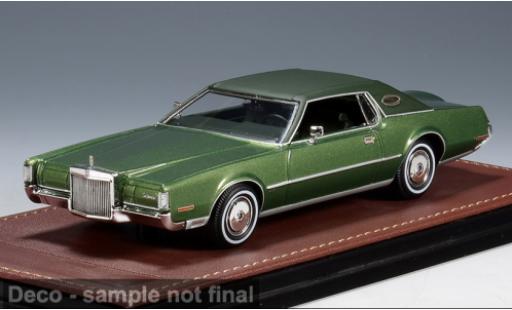 Modelauto Lincoln Continental 1972 Mark IV groen 1/43 GLM