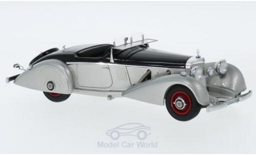 Modelauto Mercedes 540 Roadster K Spezialroadster Mayfair grijs/zwart 1937 1/43 GLM