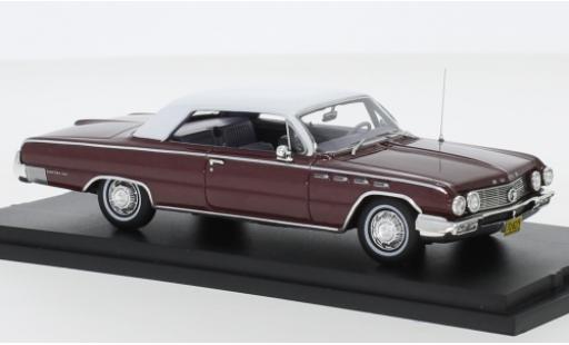 Modelauto Buick Electra hardtop metallic rood/mat-wit 1962 1/43 Goldvarg Collections