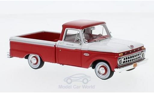 Modelauto Ford F-100 Pickup 00 Pick Up rood/wit 1965 1/43 Goldvarg Collections