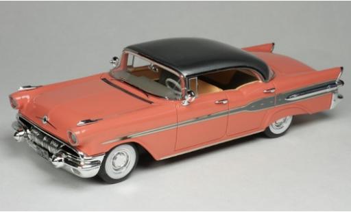 Modelauto Pontiac Star Chief Hardtop roze/metallic grijs 1957 1/43 Goldvarg Collections