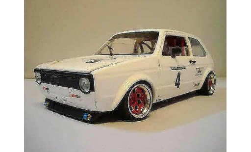 Volkswagen Golf GTI 1/18 Solido Berg Cup wit jantes rood modelauto