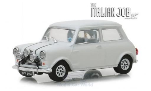 Modelauto Austin Mini cooper s 1275 MkI wit RHD The Italian Job 1967 1/43 Greenlight