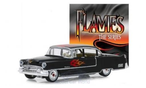 Modelauto Cadillac Fleetwood Sixty Special Series 60 zwart/Dekor 1955 1/64 Greenlight