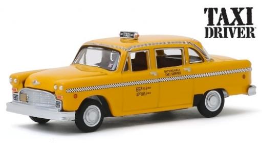 Modelauto Checker Marathon taxi Cab geel/Dekor Driver 1975 1/64 Greenlight