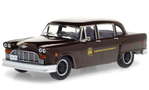 Modelauto Checker Taxi fourgon cab Parcel Delicery UPS - United Parcel Service Canada Ltd. 1975 1/43 Greenlight