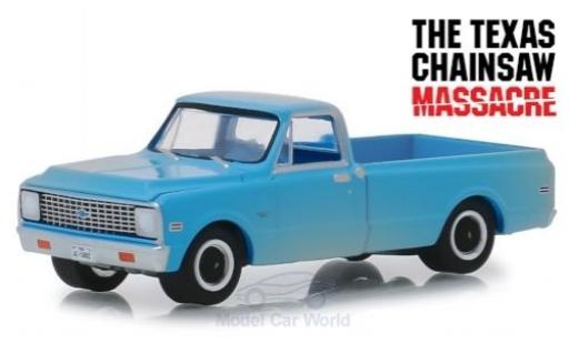 Modelauto Chevrolet C-10 Pickup blauw The Texas Chainsaw Massacre 1971 1/64 Greenlight