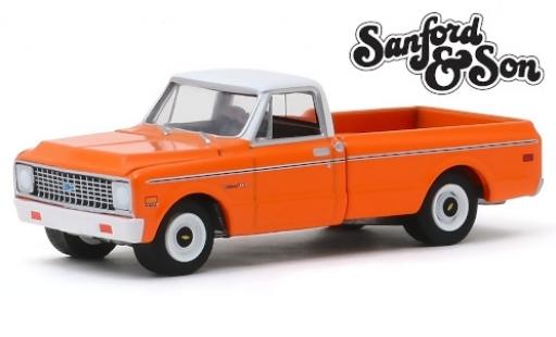 Modelauto Chevrolet C-10 Pickup oranje/wit Sanford & Son 1971 1/64 Greenlight