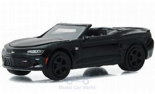 Modelauto Chevrolet Camaro Convertible Cabriolet metallic zwart 2017 zwart Bandit - Series 16 zonder Vitrine 1/64 Greenlight
