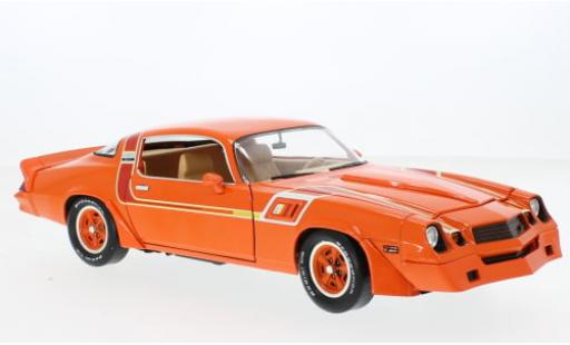 Modelauto Chevrolet Camaro Z28 Hugger General Motors Special oranje 1980 1/18 Greenlight