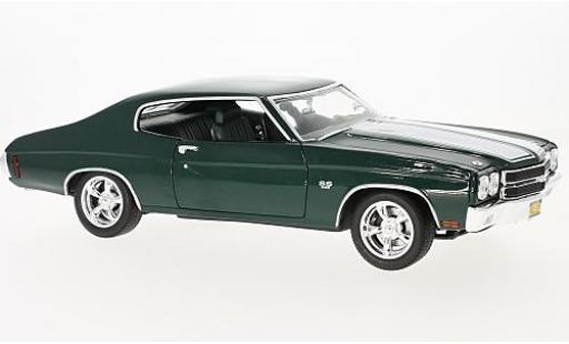 Modelauto Chevrolet Chevelle SS 396 metallic groen/wit Film John Wick 1970 1/18 Greenlight