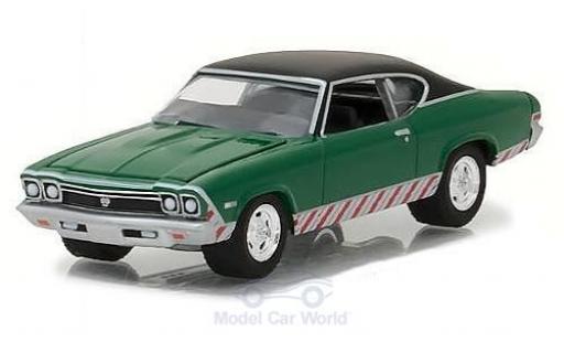 Modelauto Chevrolet Chevelle SS groen/zwart 1968 1/64 Greenlight