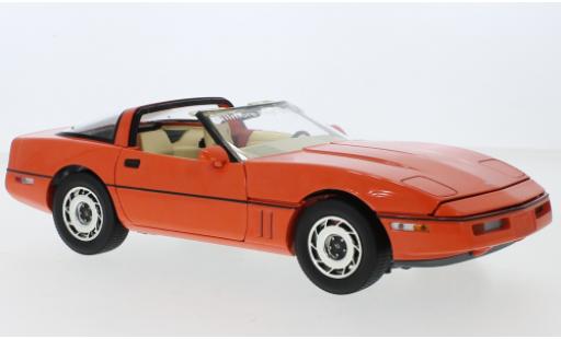 Modelauto Chevrolet Corvette Coupe (C4) oranje Gilmore-Foyt 1984 dak abnehmbar 1/18 Greenlight