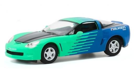 Modelauto Chevrolet Corvette Z06 (C6) Falken Tires 2013 1/64 Greenlight