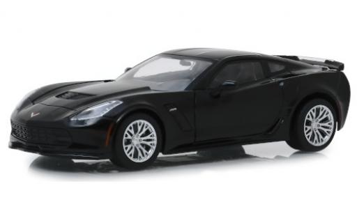 Modelauto Chevrolet Corvette Z06 (C7) zwart 2019 1/24 Greenlight