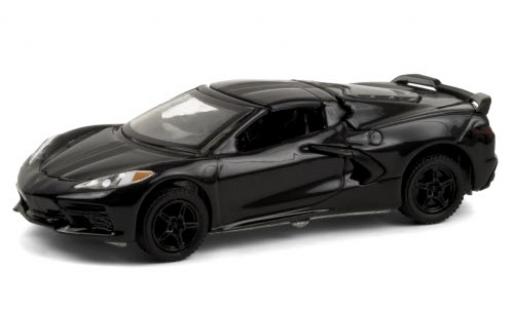 Modelauto Chevrolet Corvette Stingray (C8) zwart 2020 1/64 Greenlight