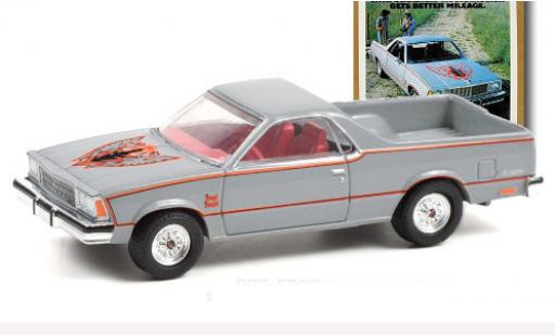 Modelauto Chevrolet El Camino pickup grijs/Dekor 1980 1/64 Greenlight