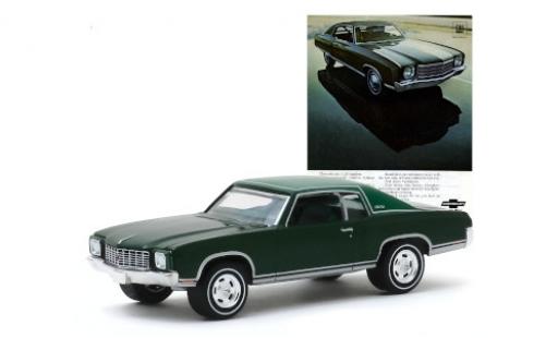 Modelauto Chevrolet Monte Carlo Coupe metallic groen/mat-groen 1970 1/64 Greenlight
