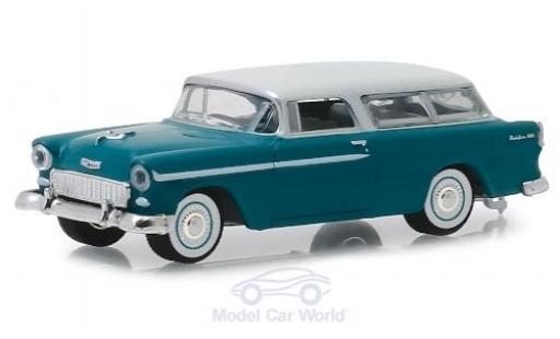 Modelauto Chevrolet Nomad Station Wagon turquoise/beige 1955 1/64 Greenlight