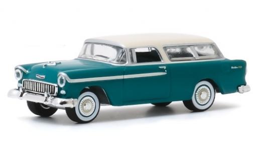 Modelauto Chevrolet Nomad Station Wagon metallic groen/wit 1955 1/64 Greenlight