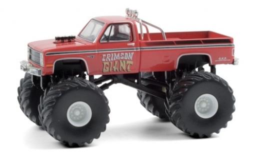 Modelauto Chevrolet Silverado monster truck Crimson Giant 1987 1/64 Greenlight