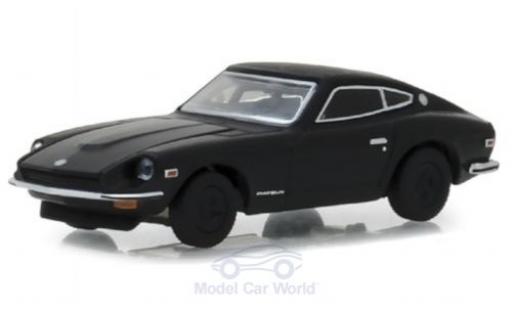 Modelauto Datsun 240Z Coupe zwart 1971 1/64 Greenlight