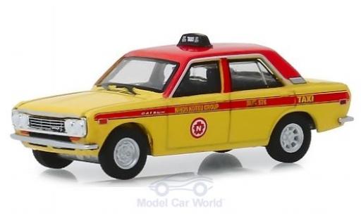Modelauto Datsun 510 Sedan 4-Door Nihon Kotsu Group - Taxi 1970 1/64 Greenlight