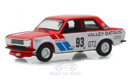 Modelauto Datsun 510 course Rally 1972 1/64 Greenlight