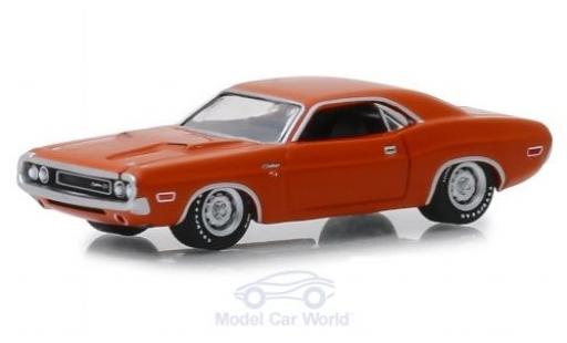 Modelauto Dodge Challenger 1970 R/T Hemi oranje 1/64 Greenlight