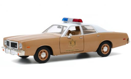 Modelauto Dodge Coronet police Choctaw County Sheriff 1975 1/24 Greenlight