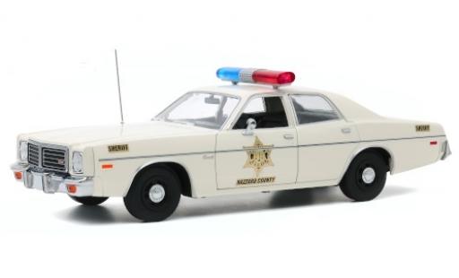 Modelauto Dodge Coronet police Hazzard County Sheriff 1975 1/64 Greenlight