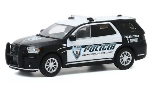Modelauto Dodge Durango police Pursuit Policia Municipal de San Juan 2018 1/64 Greenlight