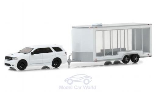 Modelauto Dodge Durango SUV wit 2018 met Transportanh&Atilde;&curren;nger 1/64 Greenlight