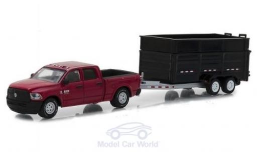 Modelauto Dodge RAM pickup 2500 metallic rood 2017 met Kippanh&Atilde;&curren;nger 1/64 Greenlight
