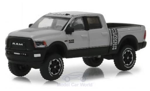 Modelauto Dodge RAM Power Wagon 2500 metallic grijs/zwart 2018 1/64 Greenlight
