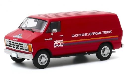Modelauto Dodge RAM pickup B 150 rood/Dekor Indianapolis 500 1987 71st Annual 500 Mile Race Official Truck 1/43 Greenlight