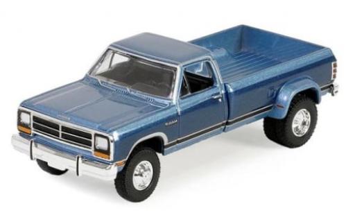 Modelauto Dodge RAM pickup D-350 Dually metallic blauw/blauw 1989 1/64 Greenlight