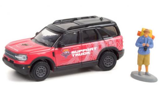 Modelauto Ford Bronco Sport Base Sport Off-Roadeo Adventure Support Truck 2021 avec figurine 1/64 Greenlight