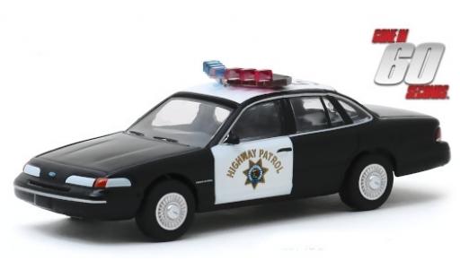 Modelauto Ford Crown Police Interceptor Victoria Politie California Highway Patrol 1992 Gone in 60 Seconds 1/64 Greenlight