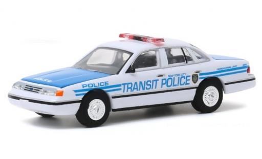 Modelauto Ford Crown Police Interceptor Victoria Politie New York City Transit Politie 1994 1/64 Greenlight