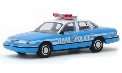 Modelauto Ford Crown Police Interceptor Victoria Politie NYPD - New York City Politie Department 1993 1/64 Greenlight