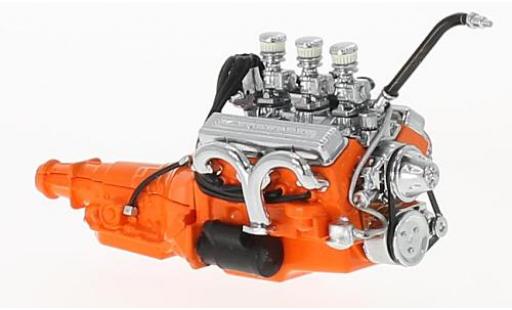 Modelauto Ford Custom Berline 327 oranje 1932 Small Block moteur with Transmission 1/18 Greenlight