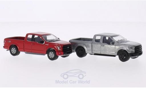 Modelauto Ford F-150 XLT 50 2014 2er-Set in PC-Box je 1x rood en 1x unlackiert FirstCut 1/64 Greenlight