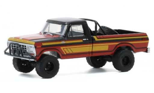 Modelauto Ford F-250 Custom zwart/Dekor 1978 1/64 Greenlight