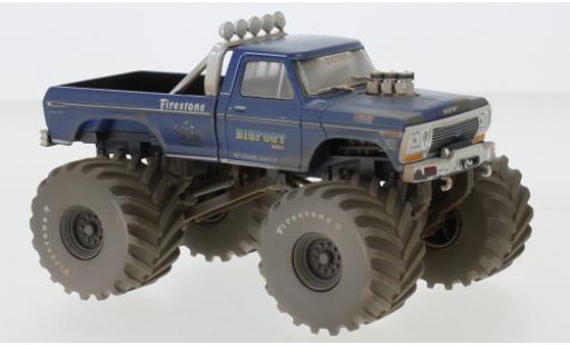 Modelauto Ford F-250 Monster Truck Bigfoot 1974 The Original Monstre (1979) avec Einsatzspuren 1/43 Greenlight