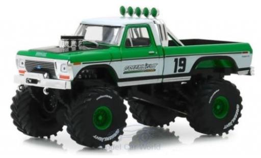 Modelauto Ford F-250 Monster Truck groen/wit 1974 1/64 Greenlight
