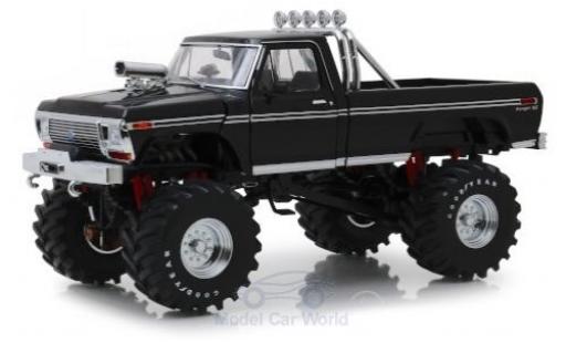 Modelauto Ford F-250 Monster Truck zwart 1979 met 48 Zoll-Bereifung 1/18 Greenlight