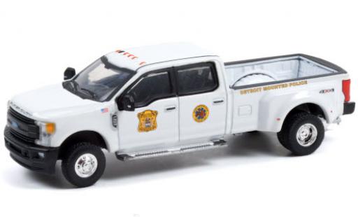 Modelauto Ford F-350 Pickup Dually Detroit Mounted Politie 2017 1/64 Greenlight