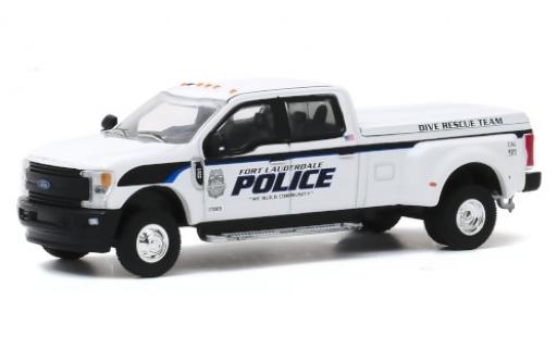 Modelauto Ford F-350 Lariat Fort Lauderdale Politie 2019 Dive Rescue Team 1/64 Greenlight